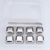 Custom Whisky Stainless Steel Ice Cube 8 Pieces/Set, 1