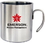 Custom 14 Oz. Double Wall Stainless Steel Camping Mug with Hook Handle, 3.75" H x 3.5" Diameter, Price/piece