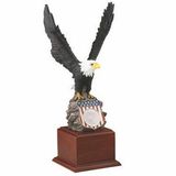 Blank Painted Eagle on Base w/Flag Shield & Medallion Space (18