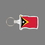 Key Ring & Punch Tag W/ Tab - Full Color East Timor Flag, Price/piece