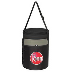 Custom Cylindrical Insulated Cooler Bag, 13" W x 9" H