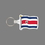 Key Ring & Punch Tag W/ Tab - Flag of Costa Rica, Price/piece