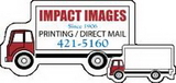 Custom Stock Mini Delivery Truck Magnet (0.019