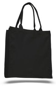 Fancy Colored 100 percent Cotton Tote Bag w/ Web Handles - Blank (15"x16"x6")