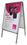 A-Frame Poster Stand Small w/ Double Sided Graphics, 25" W X 45" H, Price/piece