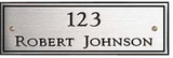 Custom Silver Tone Engraved Plate (Up To 12 Sq. Inch), 1/16