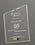 Custom Economy Jade Glass Slant Top Rectangle Plaque (4"x6"), Price/piece