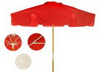 Custom Commercial Grade Wood Market Umbrella, 7.5' W
