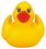 Custom Rubber Joyful Duck, 3 3/8" L x 3 1/8" W x 3 1/4" H, Price/piece