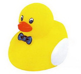 Custom Mini Rubber Professor Duck, 2 1/4" L x 1 7/8" W x 2" H