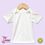 Custom White 100% Polyester Infant Short Sleeve Lap Tee, Price/piece
