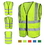 Custom Reflective Neon Safety Vest, 26" W x 23" H, Price/piece