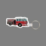 Key Ring & Full Color Punch Tag - Fire Truck