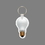 Key Ring & Full Color Punch Tag - Light Bulb, Price/piece