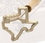 Custom Brass Texas Branding Iron, 2 1/4" L X 2" W, Price/piece