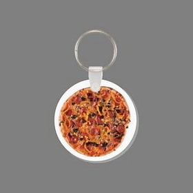 Key Ring & Full Color Punch Tag - Supreme Pizza