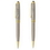 Custom The Glossy Gun Metal Milano Blanc Pen, Ballpoint Pen, 5.375" L, Price/piece