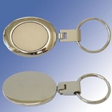Custom Two-Tone Oval Key Holder- Laser Engrave