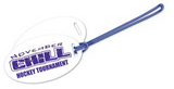 Custom Luggage Tags .020 White Plastic (7 to 12 sq/in) in Full Color with 6