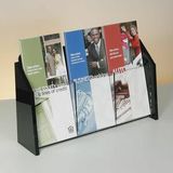 Custom Deluxe 3-pocket Acrylic Brochure Holder - Countertop