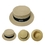 Custom Flat Crown Fashion Hats, 7" Diameter x 3 1/2" W, Price/piece