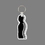 Key Ring & Punch Tag - Human Profile Showing Spine (Silhouette), Price/piece