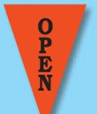 Blank 30' Stock Pre-Printed Message Pennant String-Open