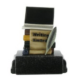 Blank Writing Award Scholastic Resin Trophy, 4 3/4" H(Without Base)