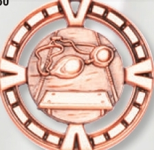Custom 2 1/2" Stock Medal (Swimming)