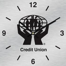 Custom 11 3/4" Square Aluma-Tech Wall Clock with Full Color Imprint