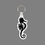 Custom Key Ring & Punch Tag - Sea Horse Tag W/ Tab, Price/piece