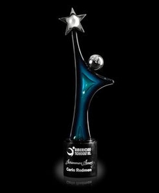 Custom Star Gazer Award (4 3/4"x15 1/4"x3")