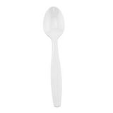 Custom White Plastic Spoon