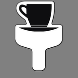 Custom Handheld Fan W/ Coffee Cup & Saucer