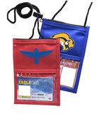Custom Classic Printed Event Pouch w/ top zipper and adjustable cord, 6.75