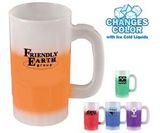 Custom 14 Oz. Frosted Mood Beer Stein (Spot Printed)
