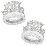 Custom White & Silver Happy New Year Regal Tiara