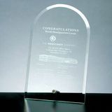 Custom Beveled Arch Award w/Aluminum Pole (Screened)