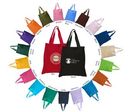 Custom Economy Dyed Cotton Tote Bag with Self Handles, 15" W x 16" H