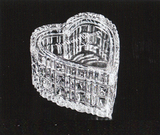 Custom 334-345114  - Heartfelt Keepsake Box with Lid-Lead Crystal