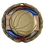 Custom 2 1/2" Color Epoxy Medallion Basketball In Gold, Price/piece