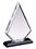 Blank Clear Acrylic Arrowhead Award on Black Base (4 1/2"x6 1/2"), Price/piece