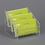 Custom Clear Acrylic Business Card Holder, 3-Pocket, 3 3/4" W x 3 3/8" H x 3 7/8" D, Price/piece