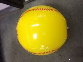 Custom 16" Inflatable Yellow Softball Beach Ball