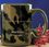 Custom 15 Oz. Camouflage Green Ceramic Mug, Price/piece