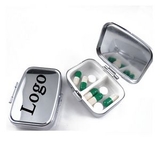 Custom Portable Square Pill Box Metal Medicine Box, 2.2