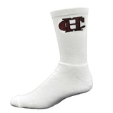 Custom Cotton Crew Sock with Knit-In Logo