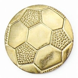 Blank Gold Soccer Pin, 7/8