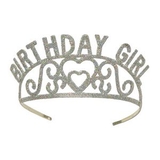 Custom Glittered Metal Birthday Girl Tiara