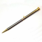 Custom Gun Metal Golf Pen With Gold Accent